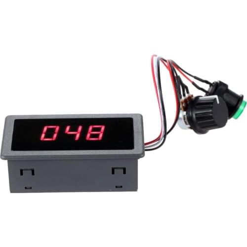 Digital Display Led 6V 12V 24V PWM DC Motor Controller Variable Speed Regulator