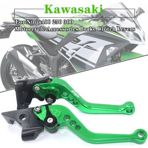 For Kawasaki Ninja 300R 300 EX300 250 250R EX250 Z125 Z250 Z300 2013-2016 Adjustable CNC Motorcycle short Brake Clutch Levers