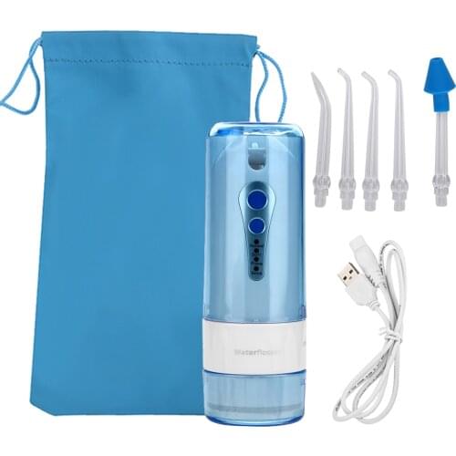 360°Rotated USB Rechargeable Teeth Irrigator Kit Portable Dental Water Flosser 4 Modes Oral Irrigator Dental Teeth Cleaner Set