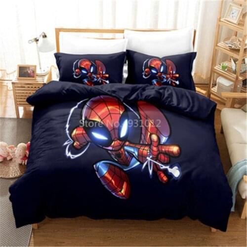 Disney Spiderman Bedding Set Cartoon Boy Bedlinens 3D Print Full Size Duvet/Comforter Cover Kids Teen Christmas Gifts