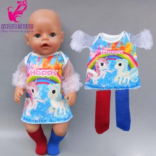17 inch doll ballet lace dress fit for 43cm new born baby doll dress 18 inch doll clothes trousers