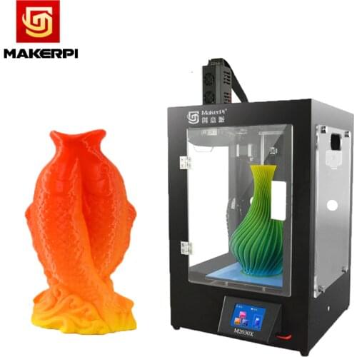 MakerPi Enclose Mixed-Color 3d Printer Kit with Full Metal Frame 120℃ Hot Bed M2030X