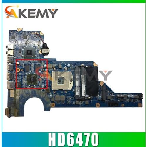Akemy 636375-001 650199-001 DA0R13MB6E0 Laptop Motherboard For HP Pavilion G4 G6 G7 MAIN BOARD HM65 HD6470 GPU Test Ok Fast Ship
