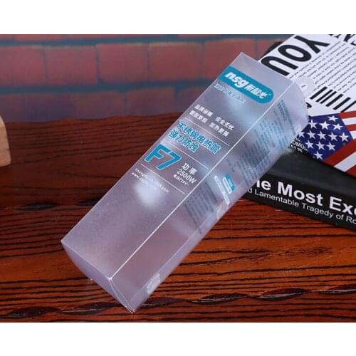 Matte Lamination Printing Plastic Bottle Packaging vegetable cooking oil Custom Printed PVC Plastic Boxes ---DH40040