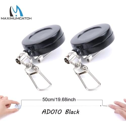 Maximumcatch Fly Fishing Zinger Retractor Blue&Black Color Hook Up Zinger Fly Fishing Accessory Kit