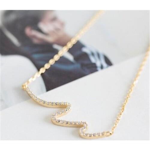 Fashion water wave necklace Color necklaces for women