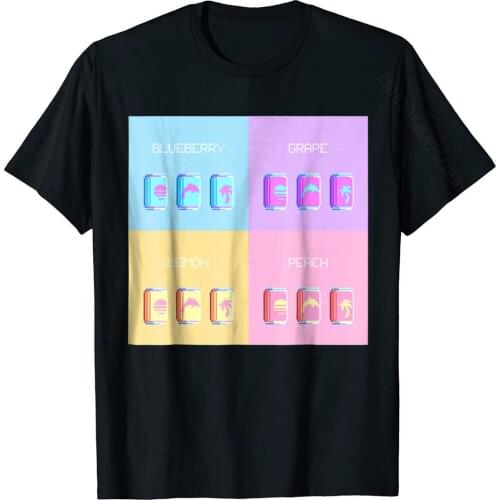 Vaporwave Soda Backpack T-Shirt Tops T Shirt Rife Printing Cotton Mens Tshirts Summer