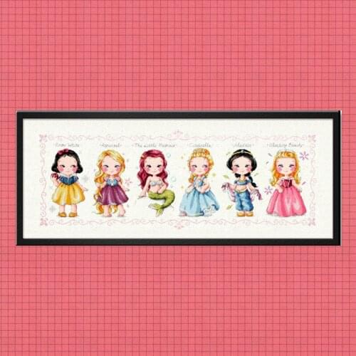 Yihan Stich Cross Stitch Kits Craft Packages 100% Cotton Fabric Floss Counted New Designs Needlework Embroidery Cross-Stitching