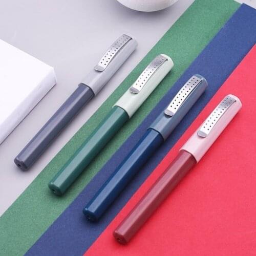 High Quality 177 Fountain Pen Morandi Color System 24 Holes 0.38MM 0.5MM Ink Pen Office School Supplies