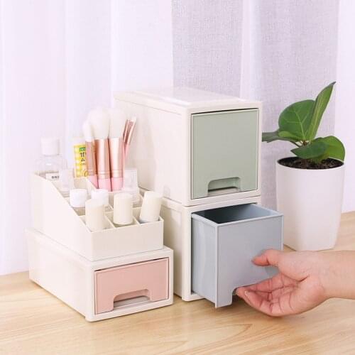 Plastic Gap Desk Storage Boxes Sundries Case Small Objects Makeup Box Home Decoration Accessories Nordic Color Wind