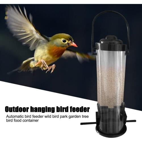 Bird Feeder Outdoor Feeding Portable Wild Birds Plastic Supplies Products Park Garden Tree Container