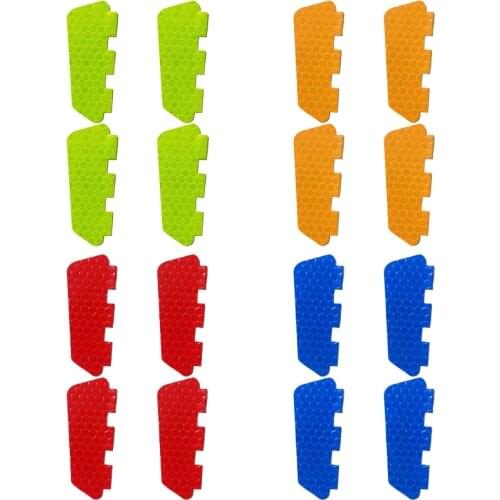 Bicycle Spoke Reflector 4 Color Reflective Stickers for Bicycle Warning Safety Strips Bicycle Reflector