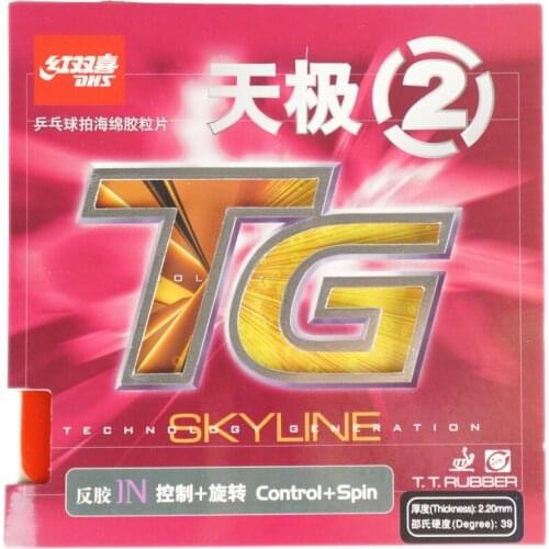 Dhs Skyline Tg 2 Neo Tg Ii Tg-2 Tg2 Table Tennis Racket Rubber Pips-in Table Tennis Ping Pong Rubber