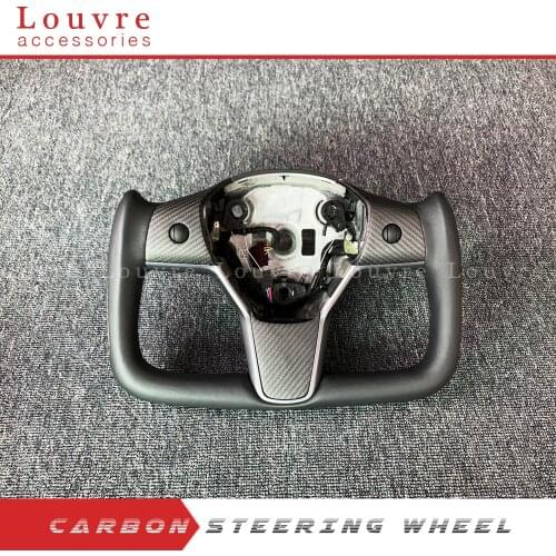 For Tesla Model 3 Carbon Fiber steering wheel F1 design steering wheel