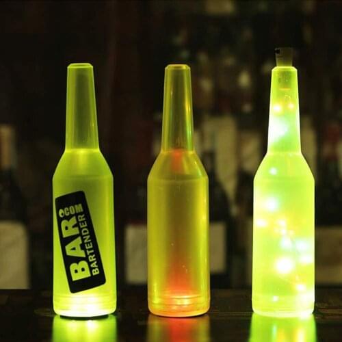 Beer Cocktail Luminous Wine Bottle Sticker LED Luminous Coaster Cup Sticker Waterproof Pad Bar KTV Flashing Atmosphere Light