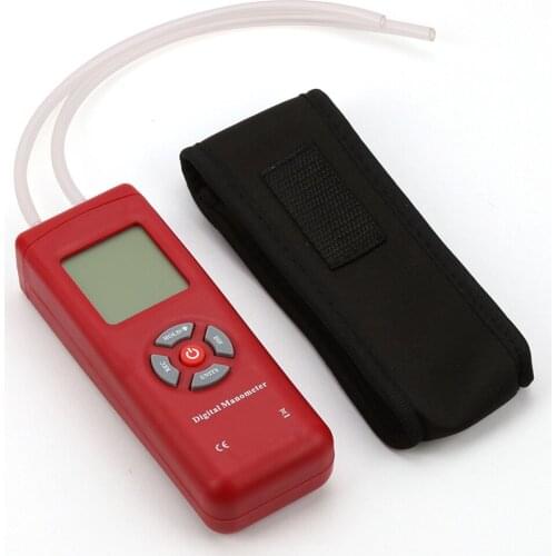 TL-100 Easy Apply Backlight Battery Powered Measuring Tool Digital Manometer U Tape LCD Screen Pressure Gauge Tester Portable