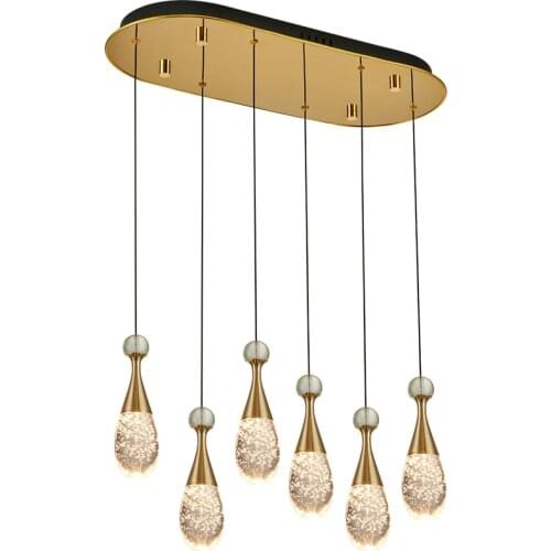 Bedroom decor Crystal Chandelier LED jellyfish Light lustres de cristal for dining Room Stair led strip suspension lamp fixture