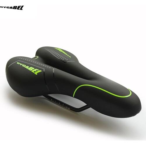Bike Saddle Silicone Cushion Cycling Seat PU Leather Surface Silica Filled Gel TimeTrial Comfortable Shockproof Bicycle Saddle