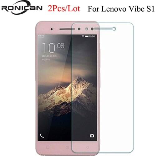 2Pcs For Lenovo Vibe S1 Tempered Glass 2.5D 9H Protective Film Explosion-proof Screen Protector On S 1 S1a40 S1c50 Dual Sim