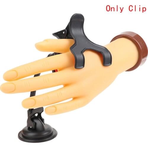 1Pc Nail Art Practice Hands Table Clip For Manicure Finger Training Display Tool