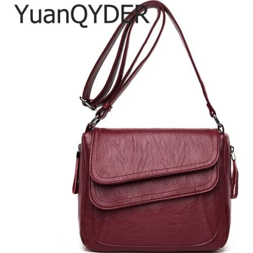 Winter Style Soft Leather Crossbody Bags for Women 2019 Luxury Handbags Women Bags Designer Woman Messenger Shoulder Bags Sac