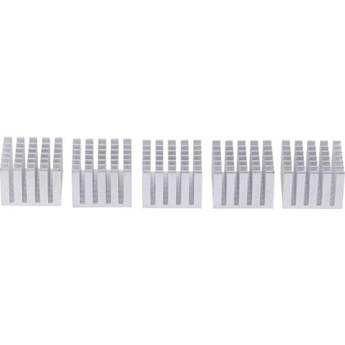 5Pcs 20x20x15/10mm Cooling Accessories DIY Heatsink CPU GPU Chip Aluminum Heatsink