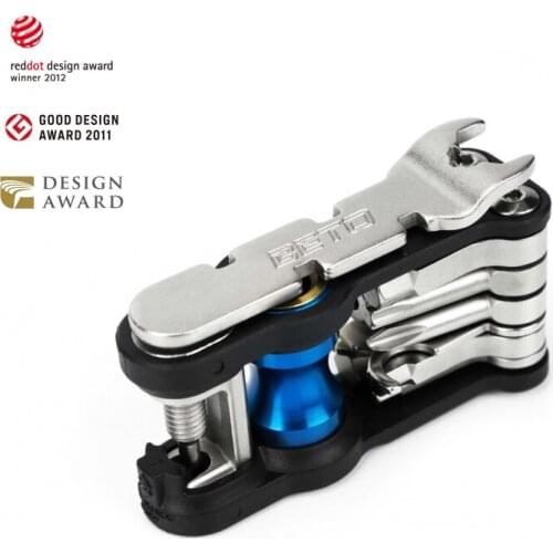 BETO Qikfix Supreme BT-343 Bike 8 In 1 Multifunction Tools Portable Bicycle Repair Tool With CO2 Nozzle Fits Schrader/Presta