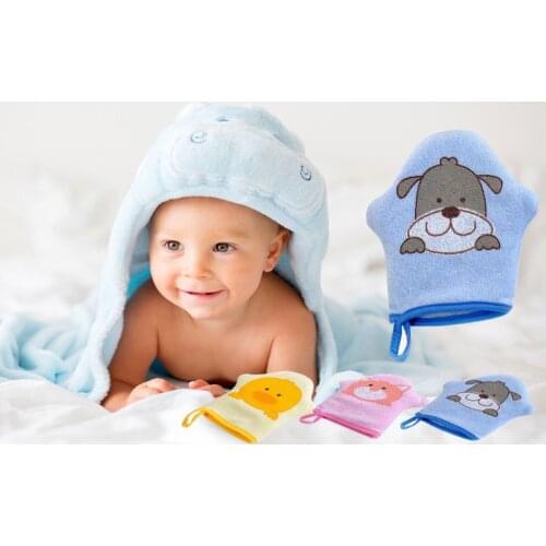 Pure Cotton Baby Shower Brush Super Soft And Cute Animal Shape Sponge Powder Rubbing Baby Children Towel Ball