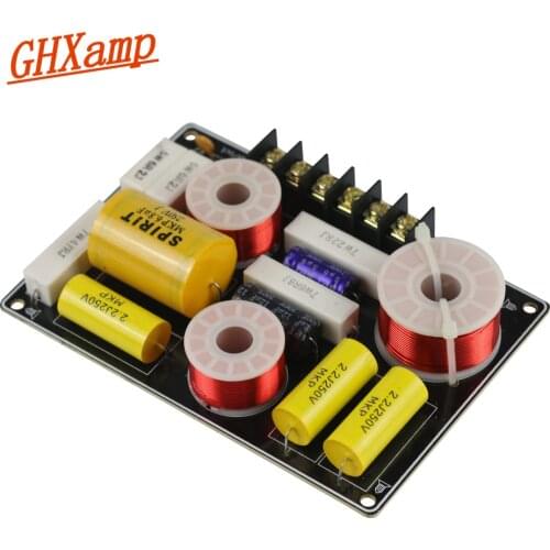 GHXAMP Speaker Filter Frequency Divider 2 Way Crossover Speaker Professional Tweeter Woofer Crossover Audio Board 150W 1PC