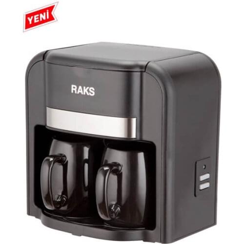 Filter Coffee Machine, Coffee Maker Size 300 ML for Two, Ceramic Mugs Included