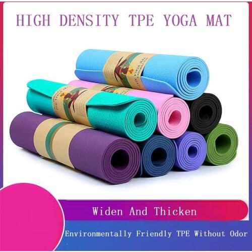 Yoga Mat 6MM Thick Durable Yoga Mat Non-slip Exercise Fitness Lose Weight Fitness Exercise Mat Equipment Fitness Equipment #5