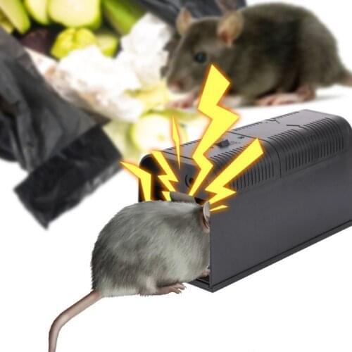 Portable Electronic Mouse Trap High Voltage Control Rat Rodent Control Box Trap Warehouse Indoor Catching Equipment