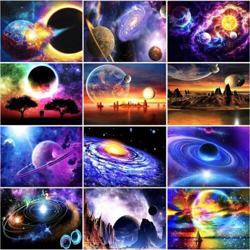 Space Series 5D DIY Diamond Painting Full Square Round Diamond Embroidery Mosaic Home Decor Birthday Gift