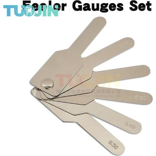Dental Feeler Gauge Set Tool Tooth Gap Measuring Ruler Interproximal Reduction Gauge Orthodontic Product Gap Measuring Ruler
