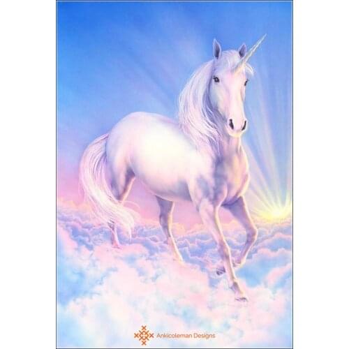 Embroidery Counted Cross Stitch Kits Needlework - Crafts 14 ct DMC color DIY Arts Handmade Decor - Dream Unicorn