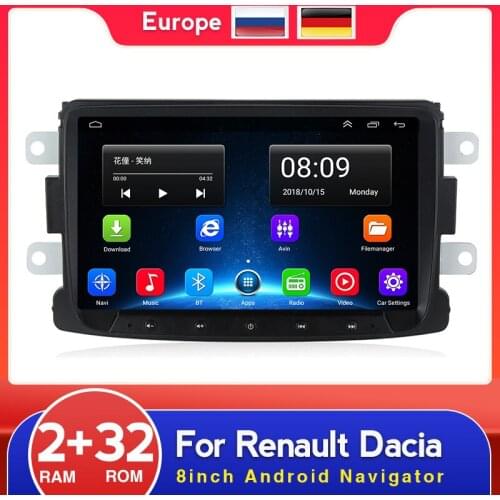 Navigation GPS Wifi Auto Multimedia Player For Dacia Sandero Duster Renault Captur Lada Xray 2 Logan 2GB RAM 32GB ROM Quad core