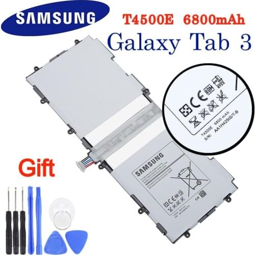 T4500E 6800mAh Samsung Original Replacement Battery For Samsung GALAXY Tab 3 P5210 P5200 P5220 Genuine Tablet Battery