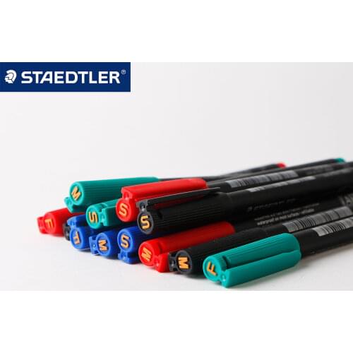 Staedtler 313/317/318 Lumocolor Permanent Marker S M F Felt Tip Waterproof Writing for CD Graffiti Metal Glass Office Supplies