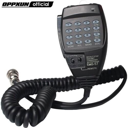 EMS-57 EMS57 8pin 8 Pin DTMF Handheld Speaker Mic Microphone for Alinco HF/Mobile DX-SR8T SR8E 70T 77T Suitable DR-135/435 Range