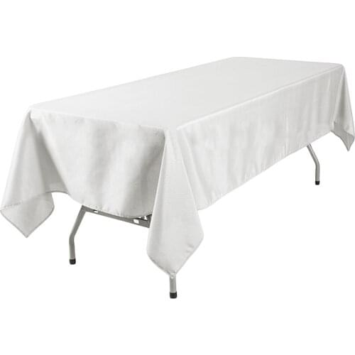 Polyester Tablecloth Rectangular Table Cover For Banquet Wedding Party