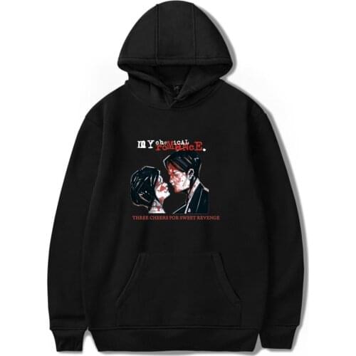 My Chemical Romance Hoodies Men/Womens Black hoody Parade Punk Emo Rock Sweatshirt Fall Winter Jacket Coat Oversize Clothes tops