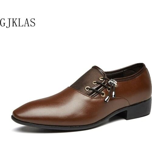 Dress Business Leather Shoes Men Loafers Big Size 48 Formal Classic Men Shoes for Wedding Party Dress Brown Black Man Shoes