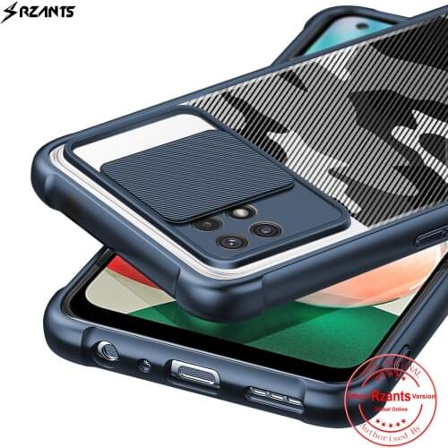 Rzants For Samsung Galaxy A22 5G 4G Galaxy M32 Case Hard [Camouflage Lens] Lens Protect Slim Crystal Clear Cover