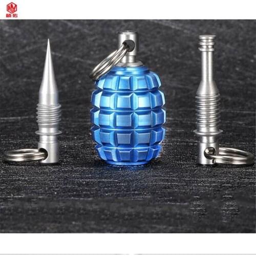 1PCS Titanium Mine Knife Bead V-Shaped Pendant Baole Bead Ear Pick Fruit Pick Toothpick EDC Pendant