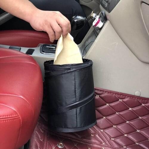 1PCS Black Car Trash Can Pack Bag Waterproof Car Trash Bag for Little Leak Proof Car Car Garbage Bag with Side Pocket