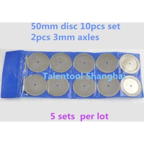 10Pc 50mm saw blade diamond grinding wheel set rotary tool wheel circular saw Diamond cutting disc for dremel tools accessories