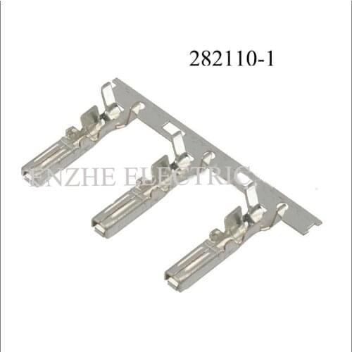 100PCS AMP 282110-1 terminal Male female wire connector Plugs socket Fuse box Wire harness Soft Jacket