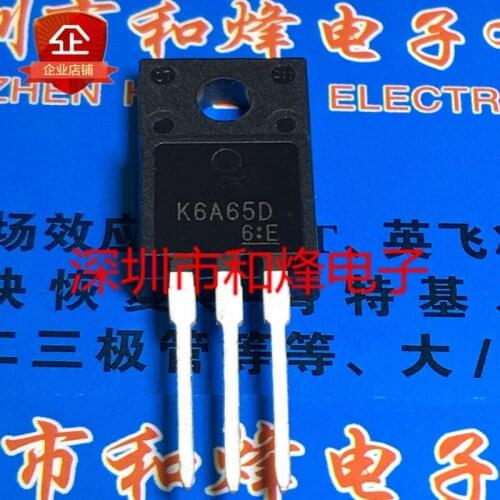 10PCS K6A65D TK6A65D TO-220F