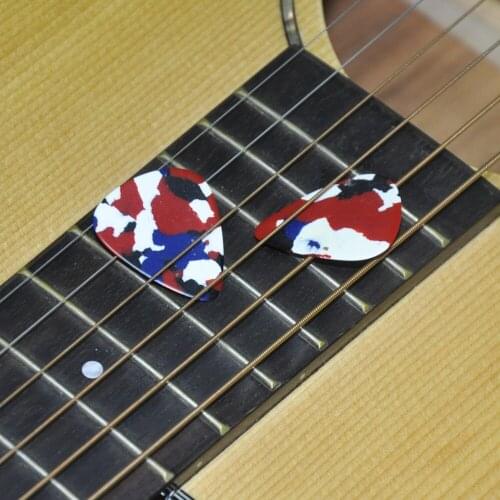 50pcs Medium 0.71mm Blank Guitar Picks Plectrums Celluloid Mosaic Blue