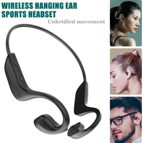 G100 Wireless Bluetooth 5.0 Bone Conduction Earphone Outdoor Stereo Sports Waterproof Openear Headphone With Microphone Headset